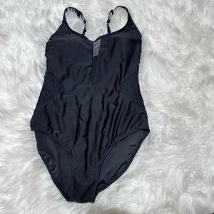 Simon Chang black mesh swimsuit size12
